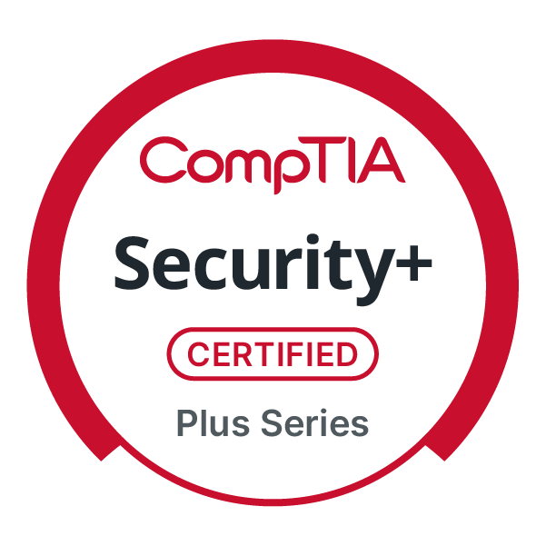 CompTIA Security+ SY0-701 badge